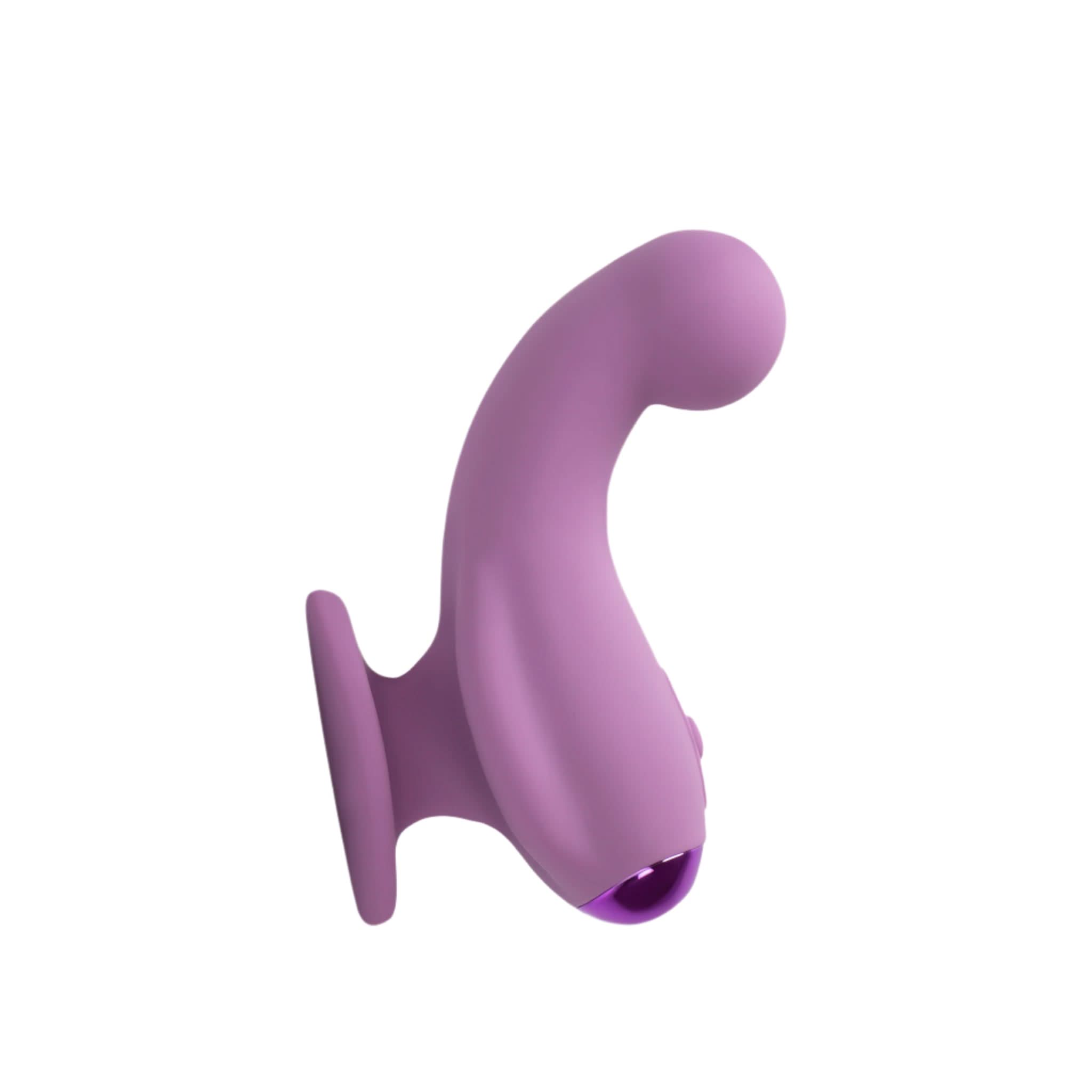 Curved Silicone Vibrator in the Purple Color